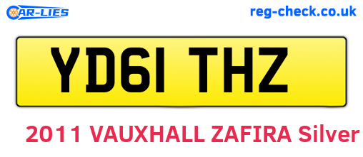 YD61THZ are the vehicle registration plates.