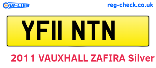 YF11NTN are the vehicle registration plates.