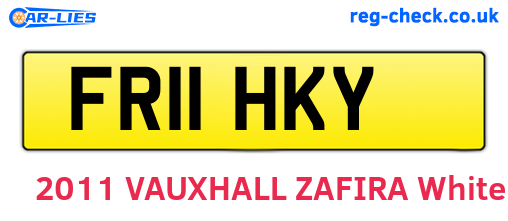 FR11HKY are the vehicle registration plates.