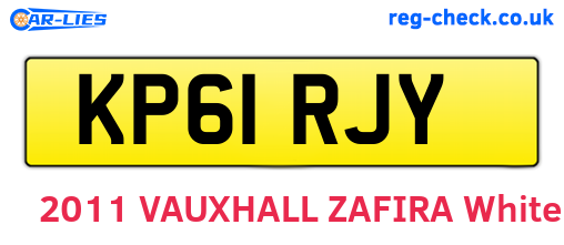 KP61RJY are the vehicle registration plates.