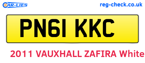 PN61KKC are the vehicle registration plates.