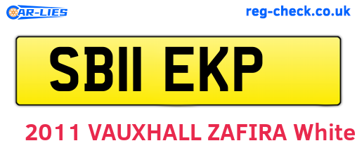SB11EKP are the vehicle registration plates.