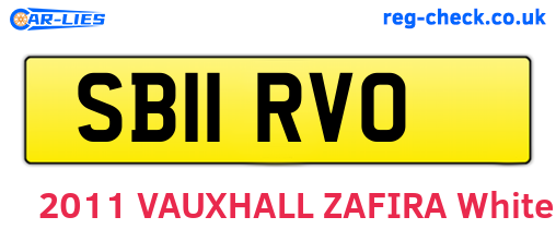 SB11RVO are the vehicle registration plates.