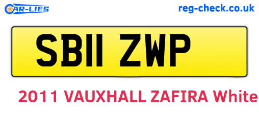 SB11ZWP are the vehicle registration plates.