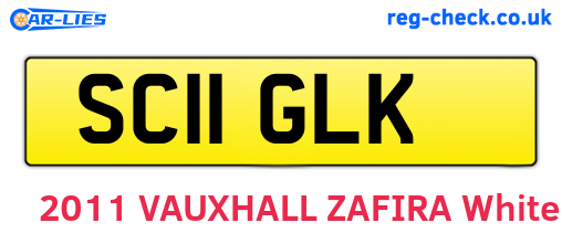 SC11GLK are the vehicle registration plates.