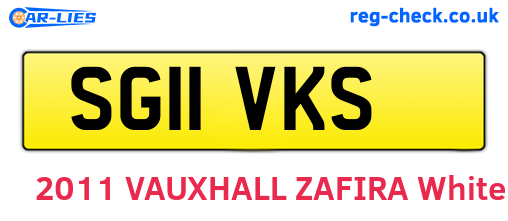 SG11VKS are the vehicle registration plates.