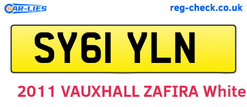 SY61YLN are the vehicle registration plates.
