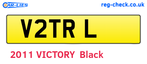 V2TRL are the vehicle registration plates.