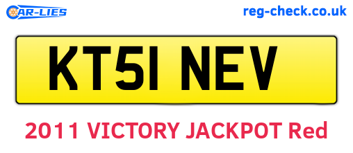 KT51NEV are the vehicle registration plates.