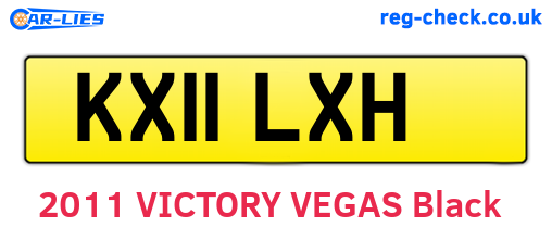 KX11LXH are the vehicle registration plates.