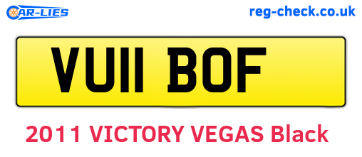 VU11BOF are the vehicle registration plates.