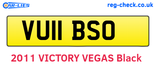VU11BSO are the vehicle registration plates.