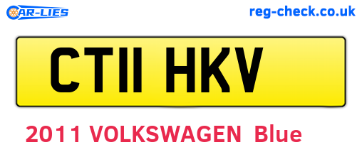CT11HKV are the vehicle registration plates.