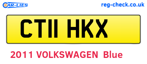 CT11HKX are the vehicle registration plates.