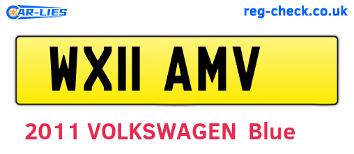 WX11AMV are the vehicle registration plates.