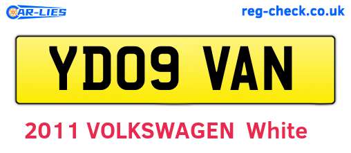 YD09VAN are the vehicle registration plates.