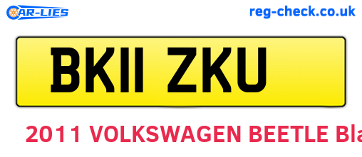 BK11ZKU are the vehicle registration plates.