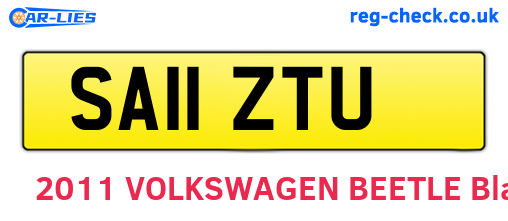 SA11ZTU are the vehicle registration plates.