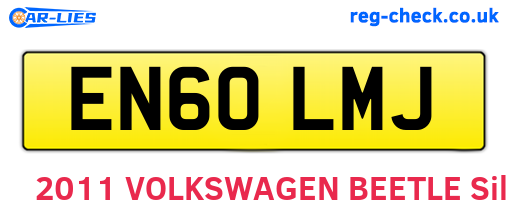 EN60LMJ are the vehicle registration plates.
