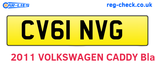 CV61NVG are the vehicle registration plates.