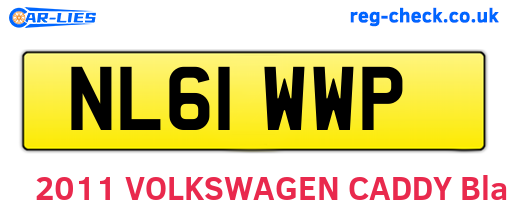 NL61WWP are the vehicle registration plates.