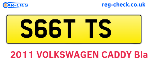 S66TTS are the vehicle registration plates.