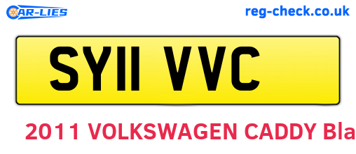 SY11VVC are the vehicle registration plates.