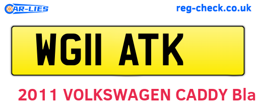 WG11ATK are the vehicle registration plates.