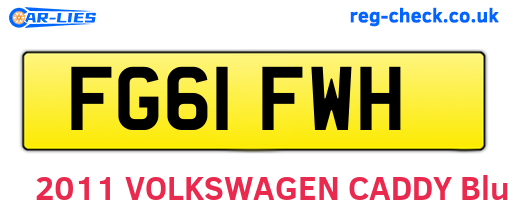 FG61FWH are the vehicle registration plates.