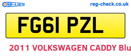 FG61PZL are the vehicle registration plates.