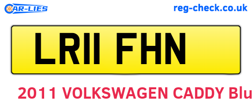 LR11FHN are the vehicle registration plates.