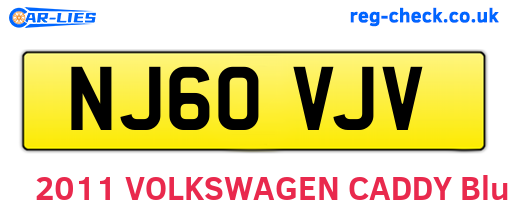 NJ60VJV are the vehicle registration plates.