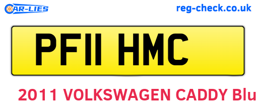 PF11HMC are the vehicle registration plates.