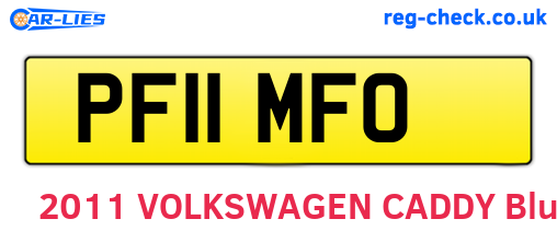 PF11MFO are the vehicle registration plates.