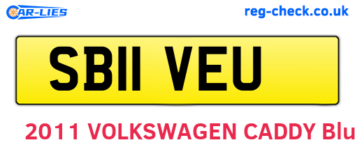 SB11VEU are the vehicle registration plates.
