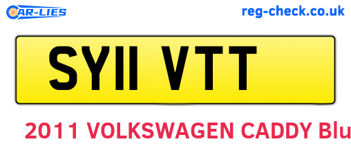 SY11VTT are the vehicle registration plates.