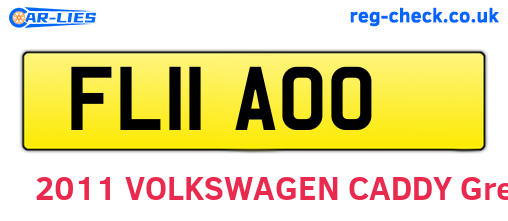 FL11AOO are the vehicle registration plates.