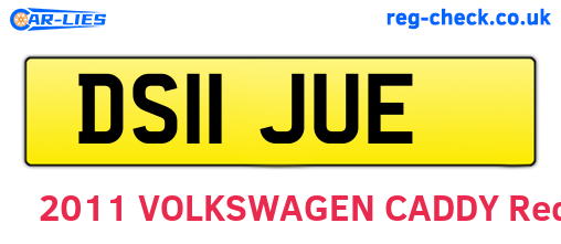 DS11JUE are the vehicle registration plates.