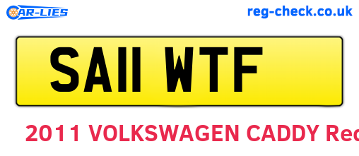 SA11WTF are the vehicle registration plates.