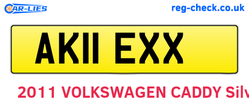 AK11EXX are the vehicle registration plates.