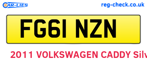 FG61NZN are the vehicle registration plates.