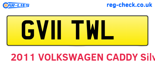 GV11TWL are the vehicle registration plates.