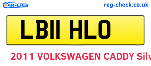 LB11HLO are the vehicle registration plates.