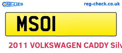 MSO1 are the vehicle registration plates.