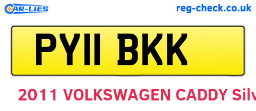 PY11BKK are the vehicle registration plates.