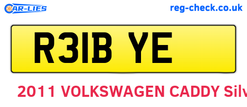 R31BYE are the vehicle registration plates.