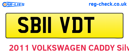 SB11VDT are the vehicle registration plates.