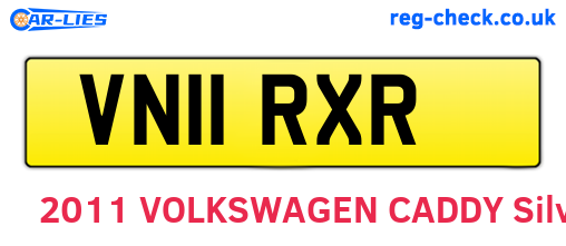 VN11RXR are the vehicle registration plates.