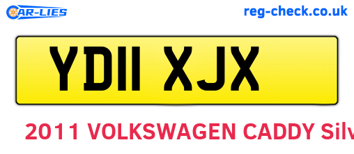 YD11XJX are the vehicle registration plates.