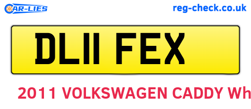DL11FEX are the vehicle registration plates.